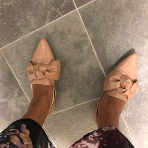 Zara bow flats size 9